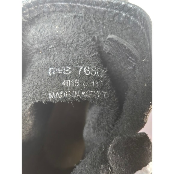 Frye Engineer Black Pebbled Leather Moto Biker Boots 76500 Womens 8.5 - Picture 7 of 8